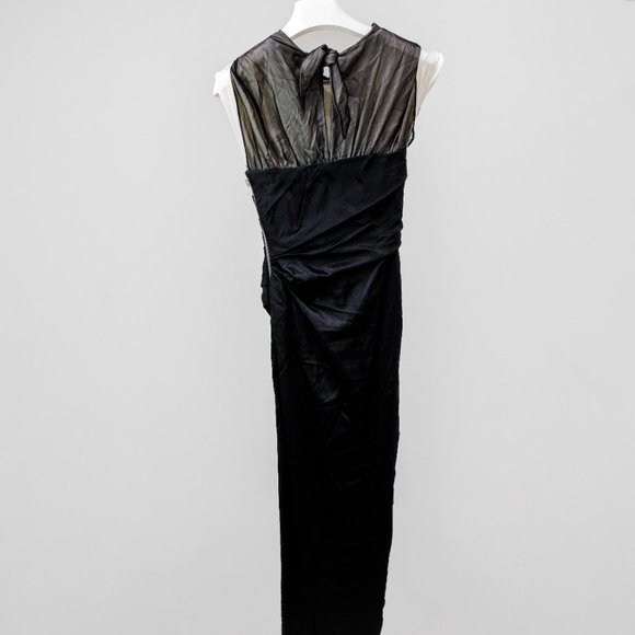 Alexander Wang Twisted Cup Black Silk Evening Gown - Picture 3 of 9